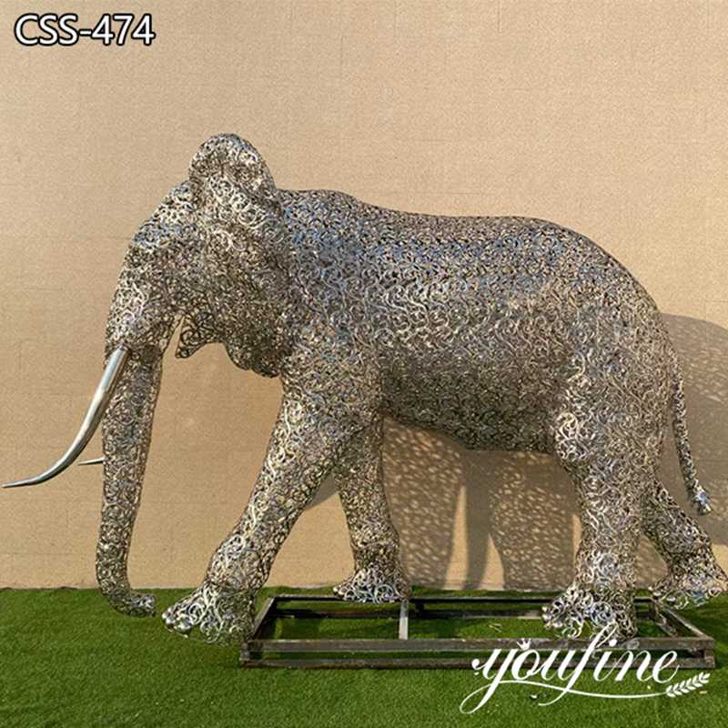 Metal Elephant Sculptur e-YouFine Sculpture (1)