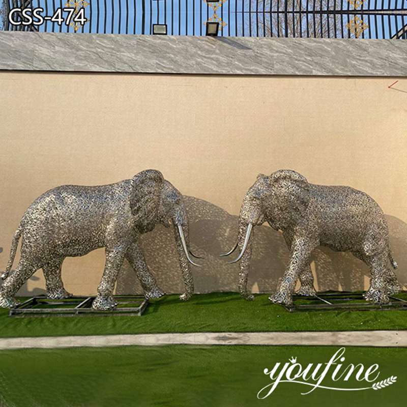 Metal Elephant Sculptur e-YouFine Sculpture (4)