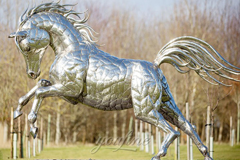 Realistic Large Metal Horse Statue Yard Decor Manufacturer CSS-644