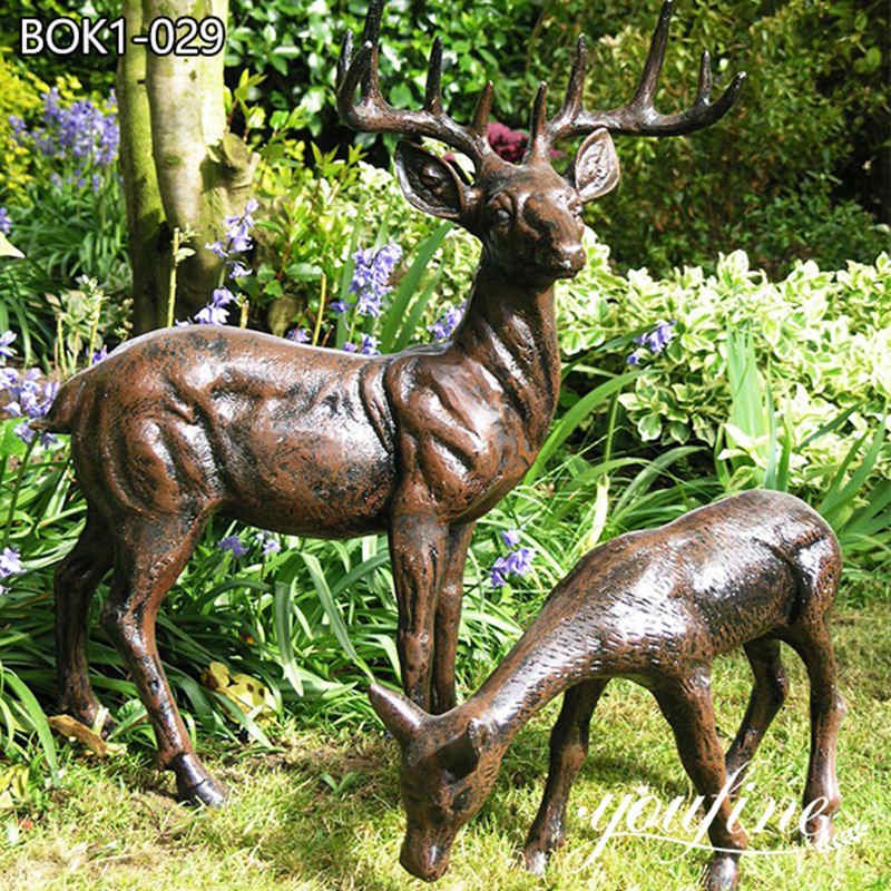 doe and fawn garden statue -YouFine Sculpture