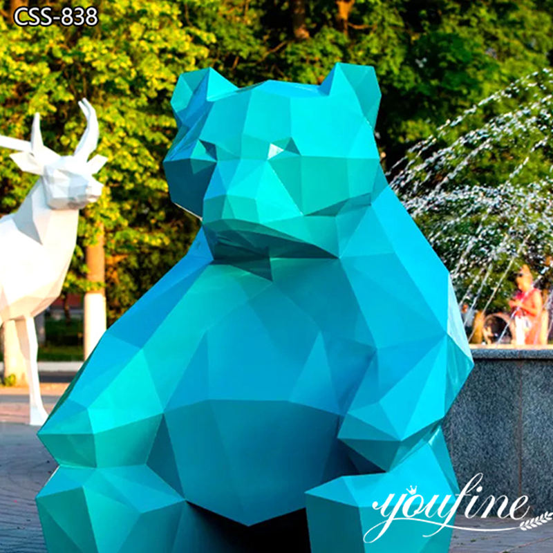geometric bear statue -YouFine Sculpture