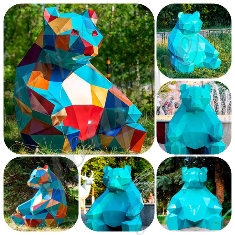 metal bear statue -YouFine Sculpture