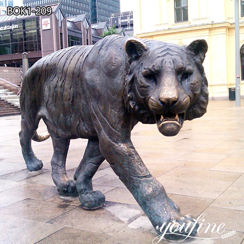 antique bronze tiger statue -YouFine Sculpture