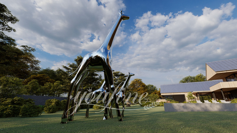 Metal Giraffe Sculpture - YouFine Sculpture