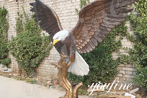 Large Bronze Eagle Statue Outdoor Garden Ornament Factory Supplier BOKK-822
