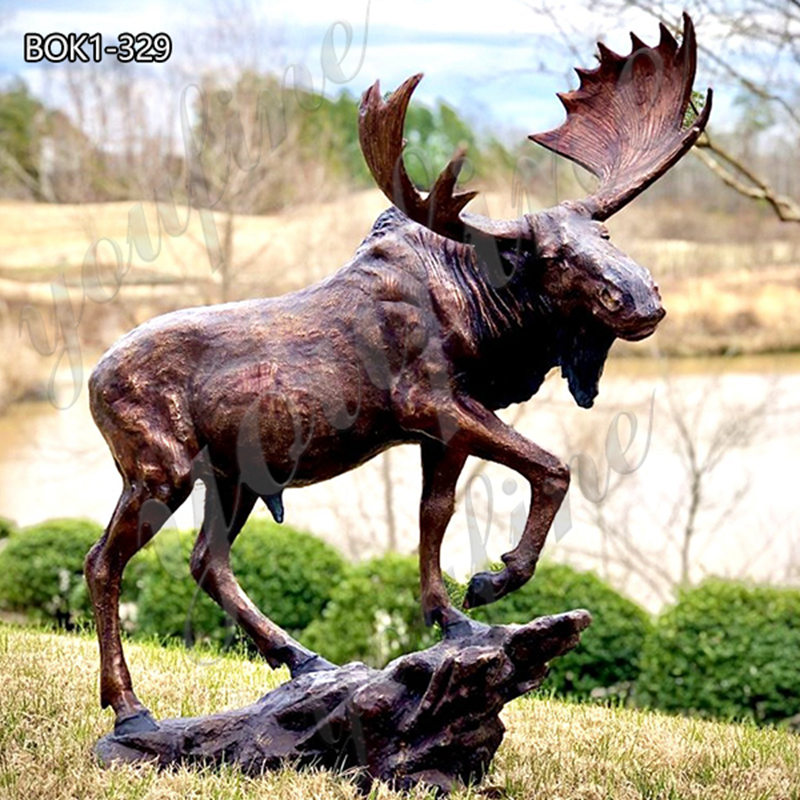 bronze moose statue- YouFine Sculpture (2)