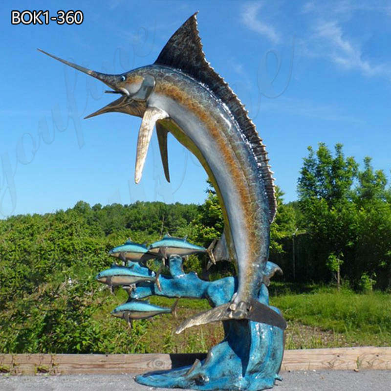 bronze fish sculpture-YouFine Sculpture