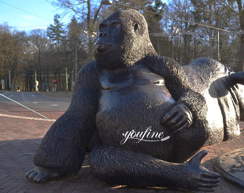 bronze gorilla statue-YouFine Sculpture1