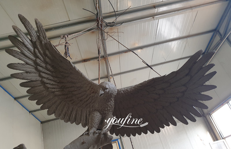 bronze hawk statue-YouFine Sculpture