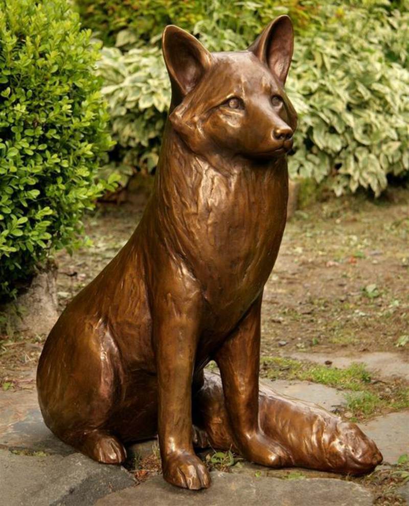 bronze fox statue-01