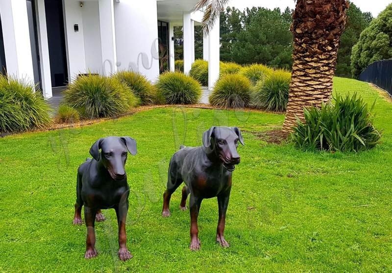 custom dog statue for garden-YouFine Sculpture