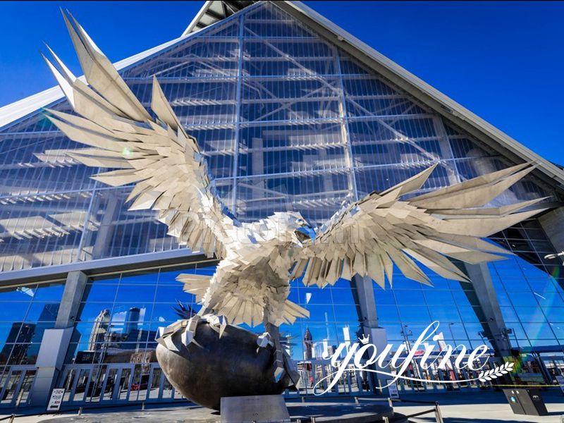 atlanta falcons stadium sculpture