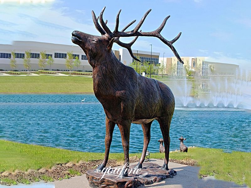 bronze Antelope sculpture