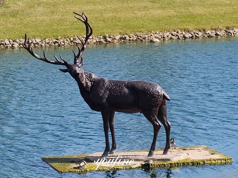 bronze elk sculpture