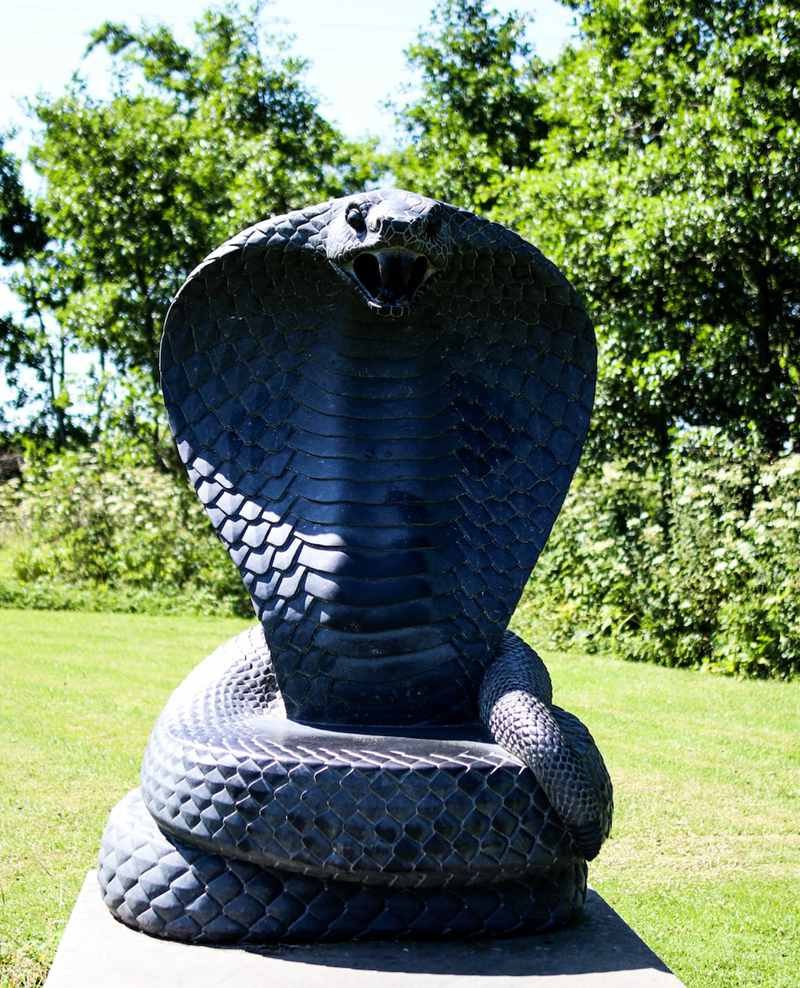 bronze snake statue-02