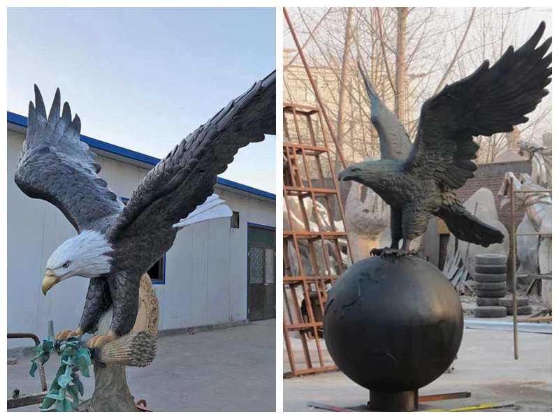 bronze eagle sculpture 9