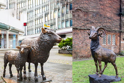 4 Ways to Teach You to Distinguish Between Goat and Sheep Bronze Sculptures