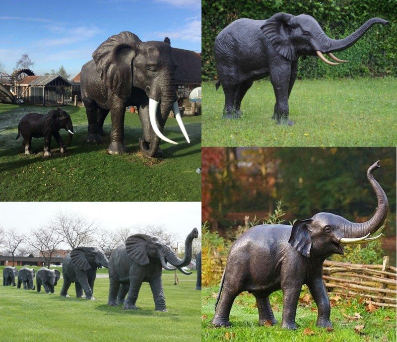 bronze elephant statue (10)