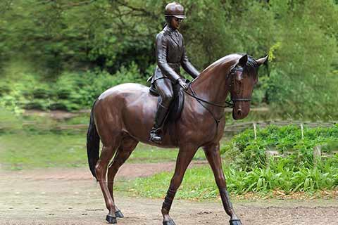 Life Size Bronze Horse Riding Statue on Sale BOKK-227
