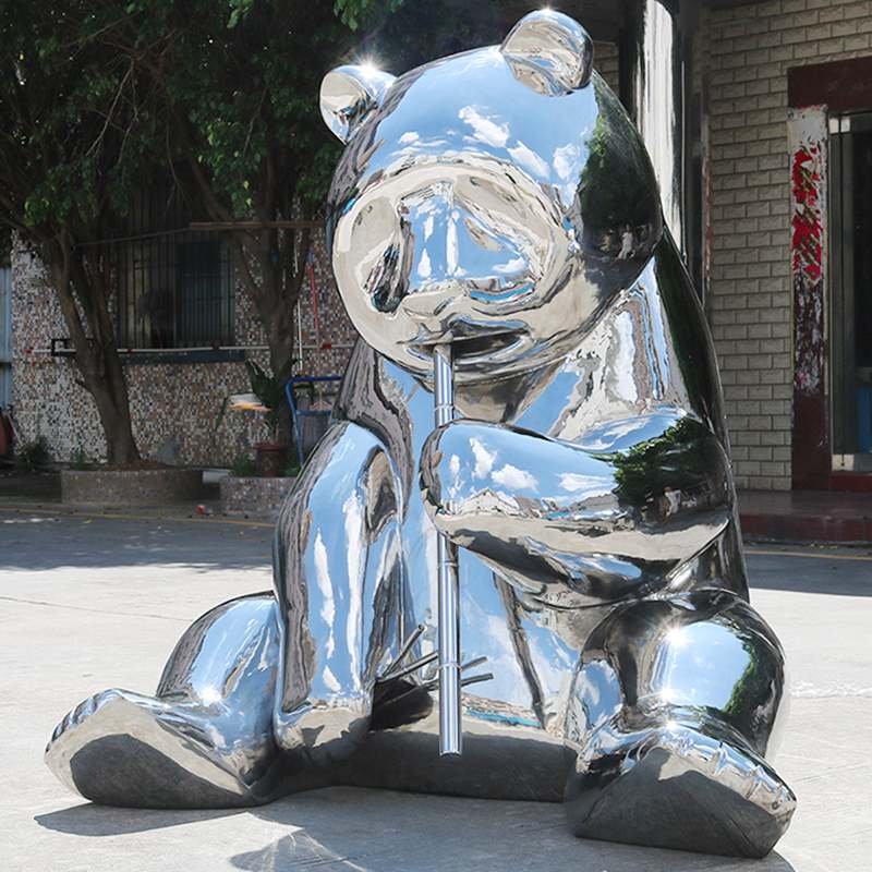 Stainless-steel-panda-sculpture1