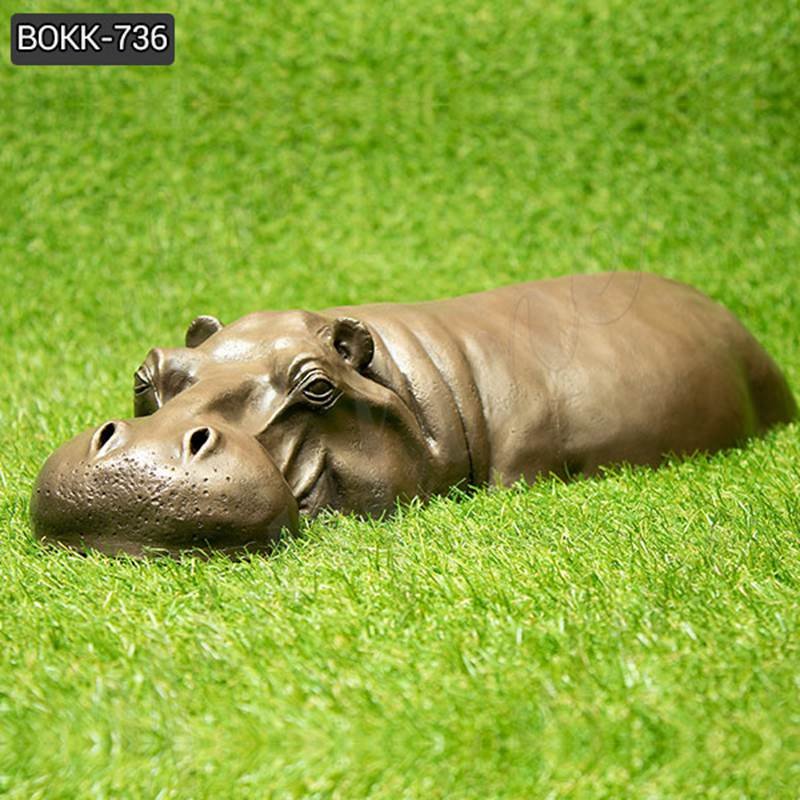 bronze hippo