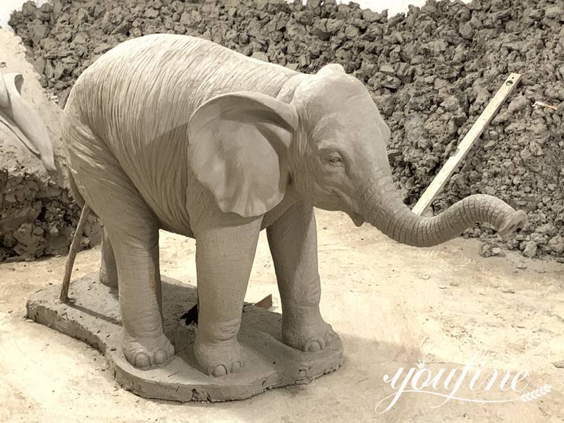 elephant clay model