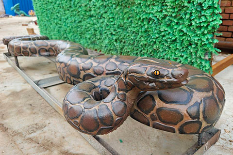 Bronze Animal Sculpture of Python Snake for Outdoor BOK1-558