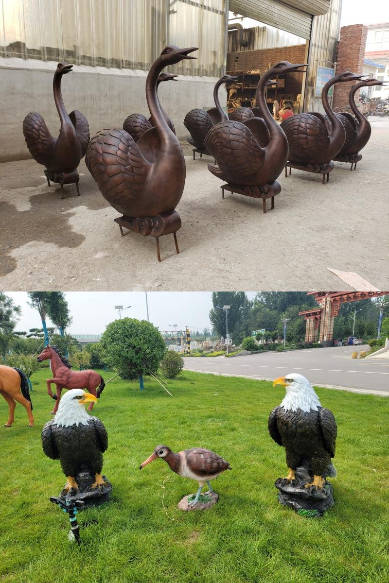 bronze animal statues