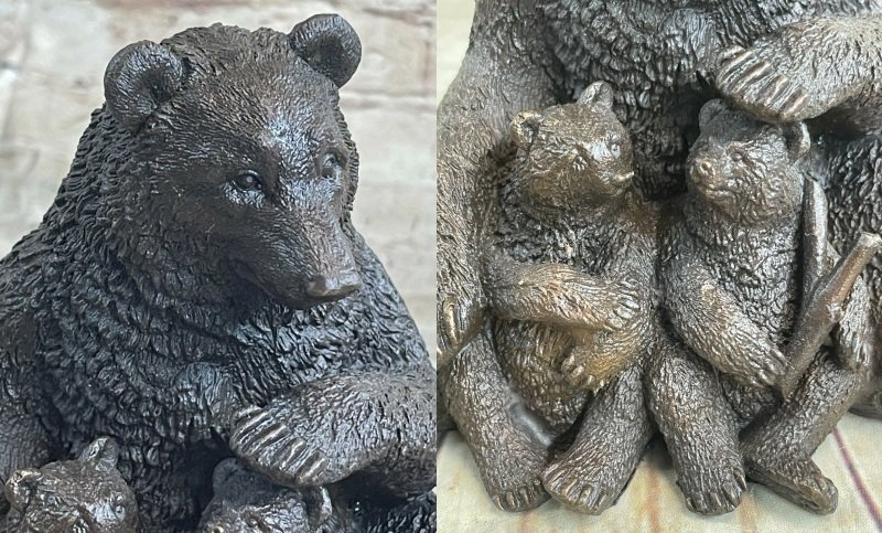 bronze bear statue