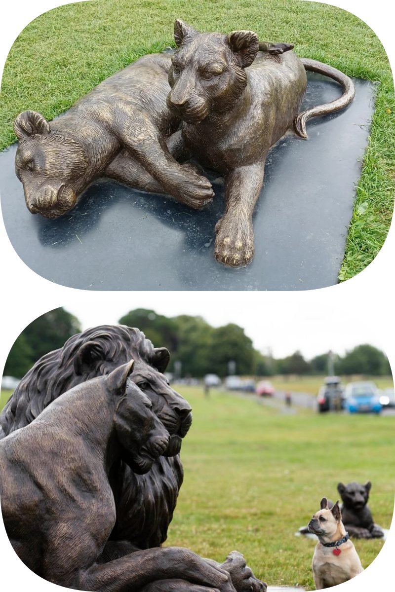 bronze lion statues1