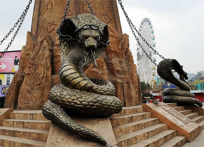 bronze python statue for sale (1)