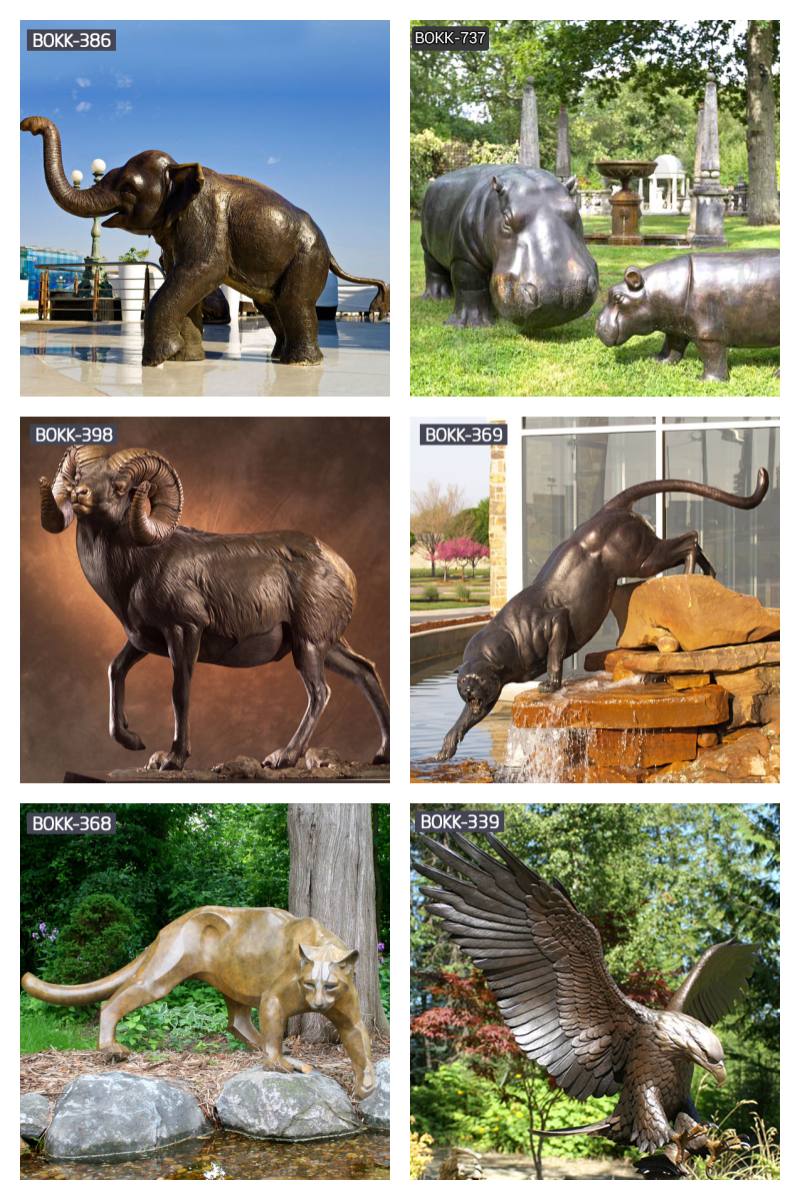 bronze wildlife animal sculpture