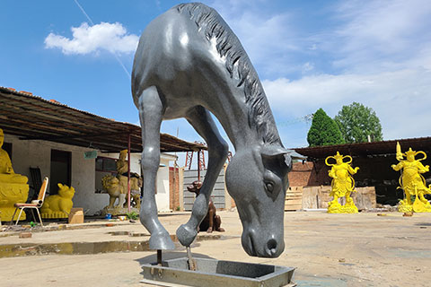 Gray Bronze Horse Head Sculpture for Sale BOK1-221