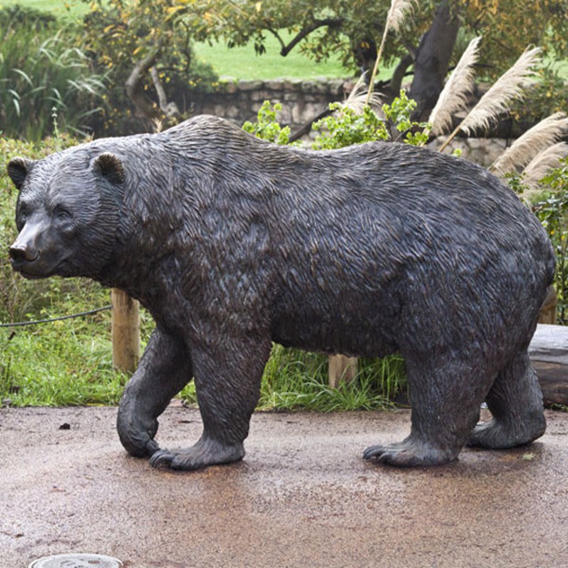 life size bronze bear statue for garden or school (1)