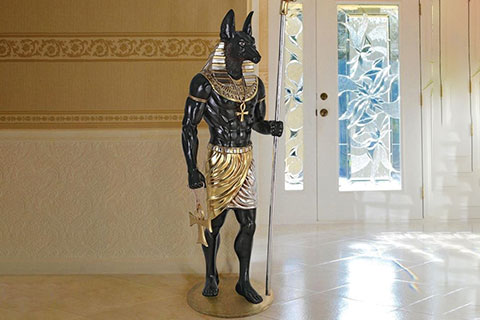 Egyptian Life Size Bronze Anubis Statue for Sale BOK1-574