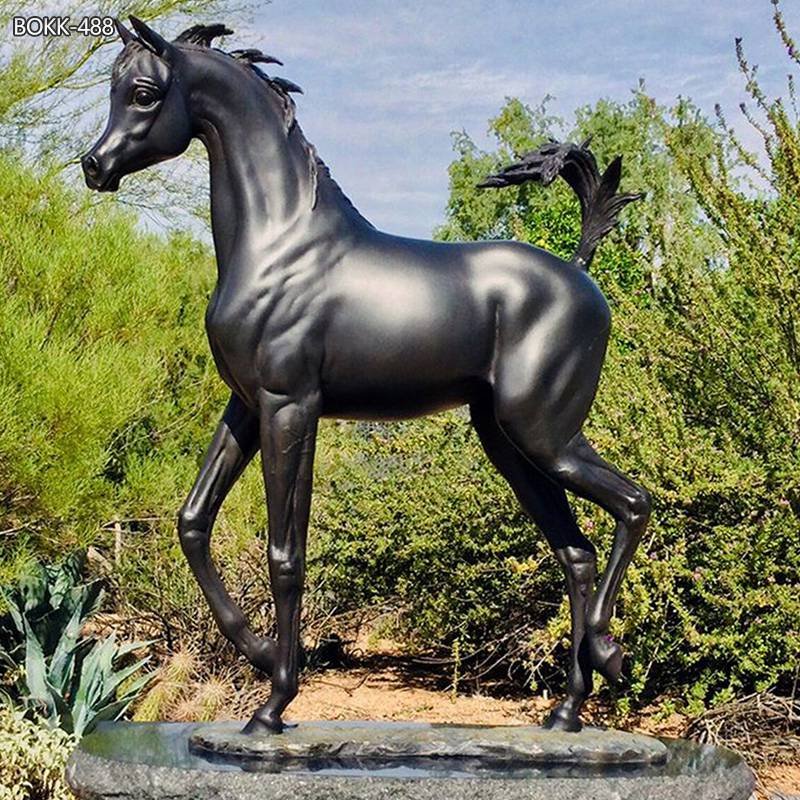 black bronze horse statue (1)