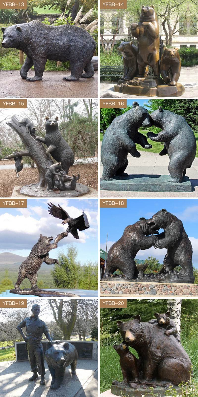 bronze animal statues (2)