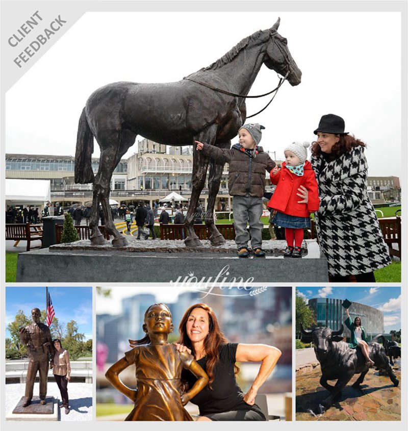 Famous Mystical Bronze Knight and Horse Sculpture 