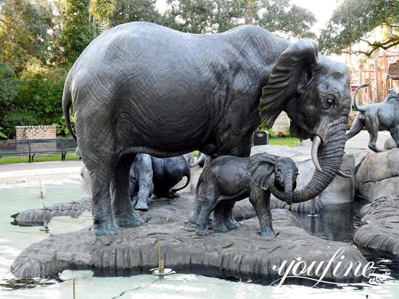 Bronze Popular Giant Elephant Garden Statue