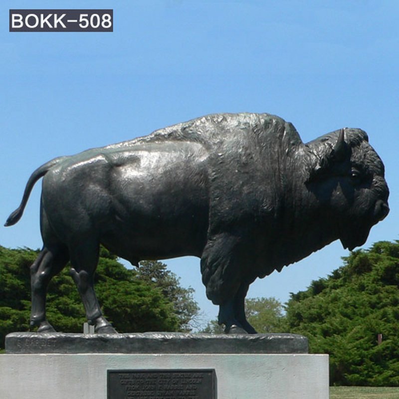 bronze bison sculpture for sale (1)