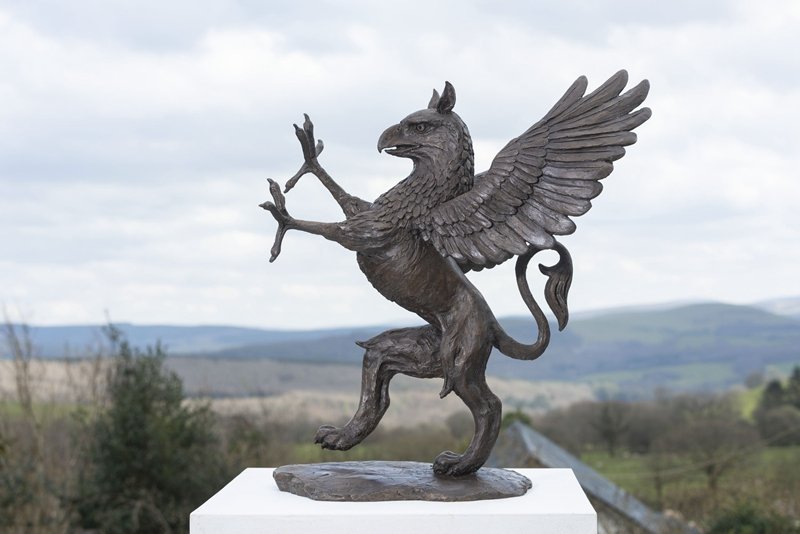 bronze griffin statue for sale (5)