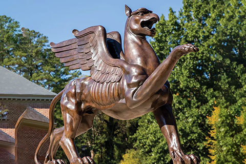 Life Size Bronze Griffin Statue for Outdoor