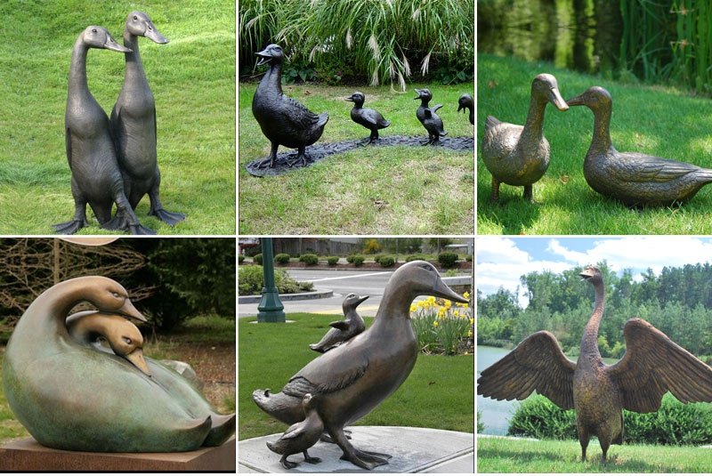 bronze duck statue (1)