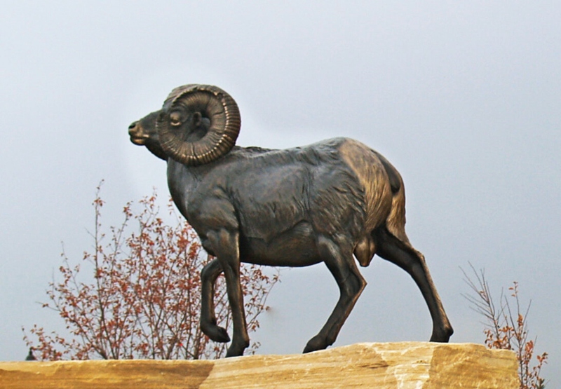 bronze ram statue forsale (1)