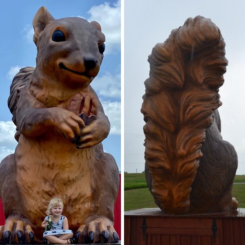 bronze squirrel statue (4)