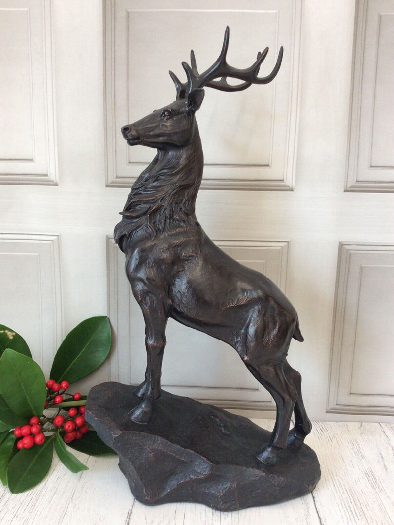 bronze stag statue for sale (1)