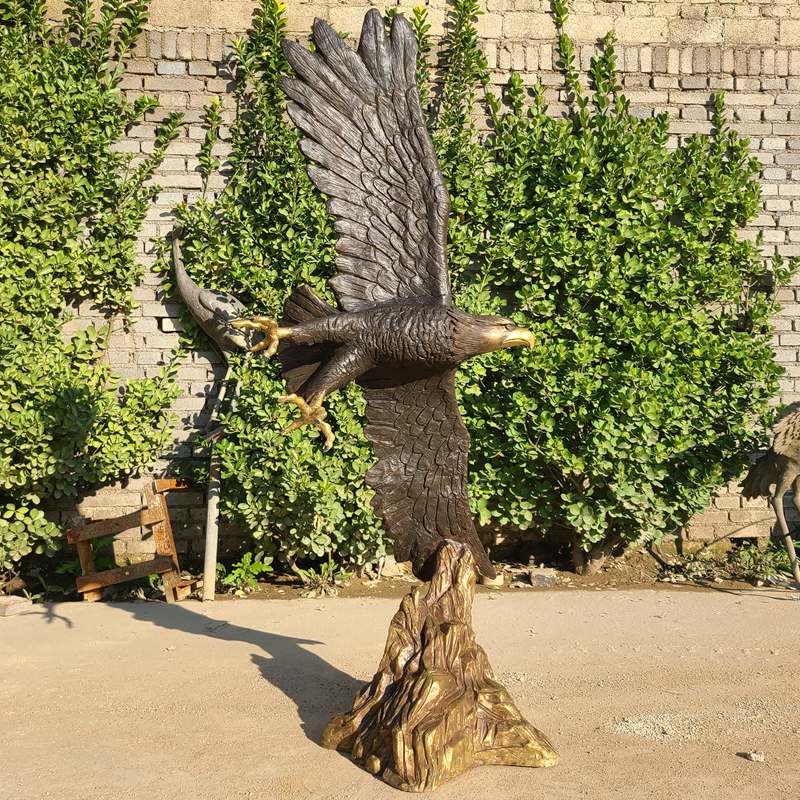 life size bronze eagle