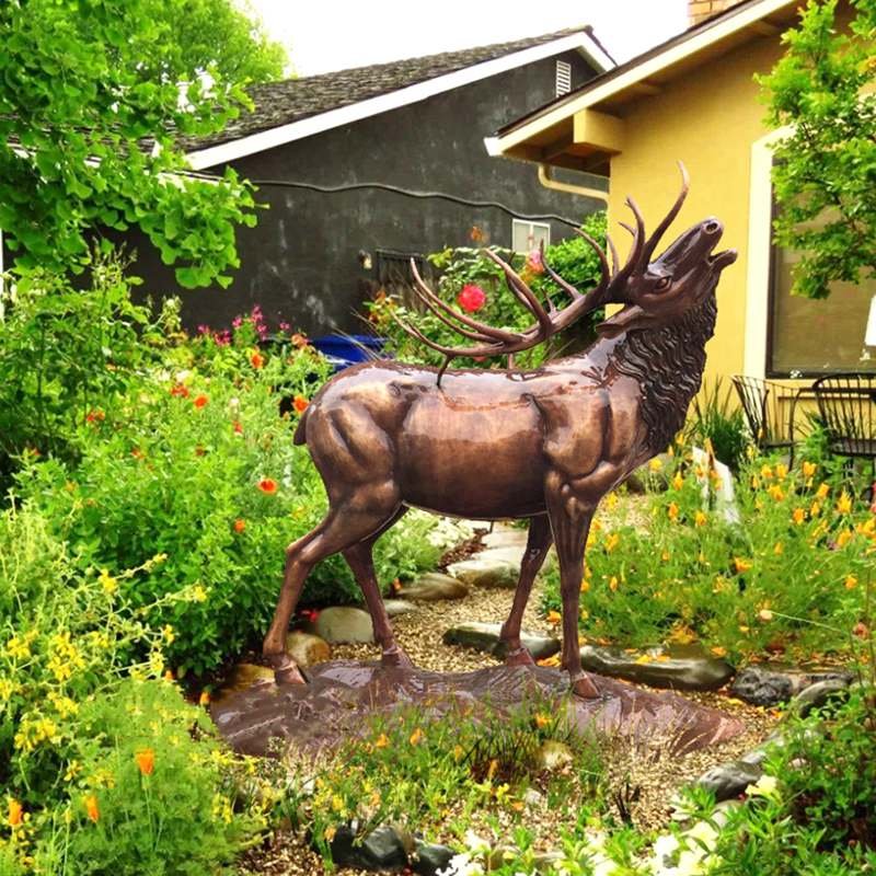 life size bronze moose