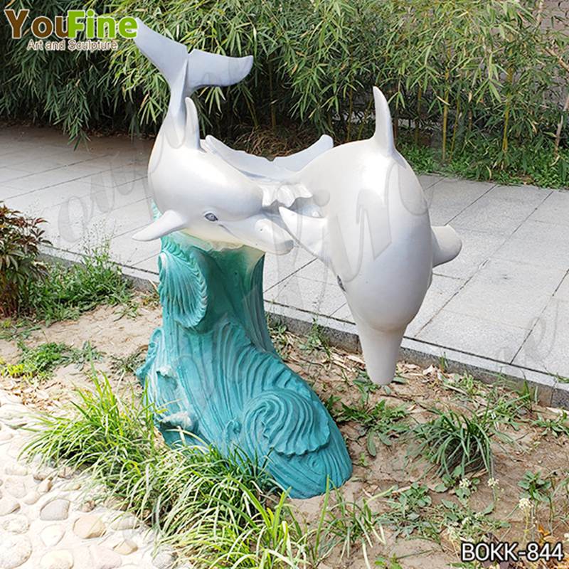 bronze dolphin sculpture (2)