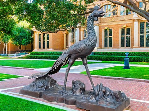 bronze phoenix statue (3)